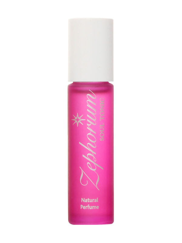 Zephorium Soul Tonics (Pink) Heart Chakra Rose Quartz Crystal Love and Surrender Rose Oil Natural Perfume Rollerball
