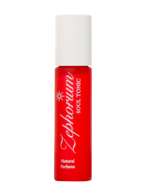 Zephorium Soul Tonics Base Chakra Ruby Crystal Strength and Grounding Ylang Ylang Oil Natural Perfume Rollerball