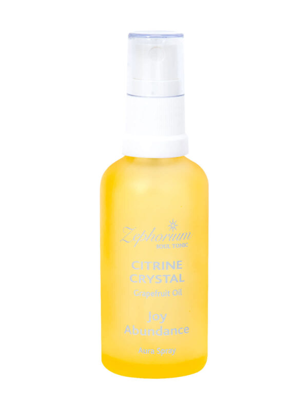 Zephorium Soul Tonics Solar Plexus Chakra Citrine Crystal Joy and Abundance Grapefruit Oil Natural Chakra Aura Spray and Chakra Balancing Mists