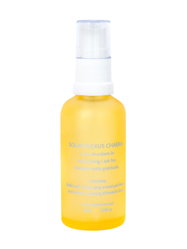 Zephorium Soul Tonics Solar Plexus Chakra Citrine Crystal Joy and Abundance Grapefruit Oil Natural Chakra Aura Spray and Chakra Balancing Mists