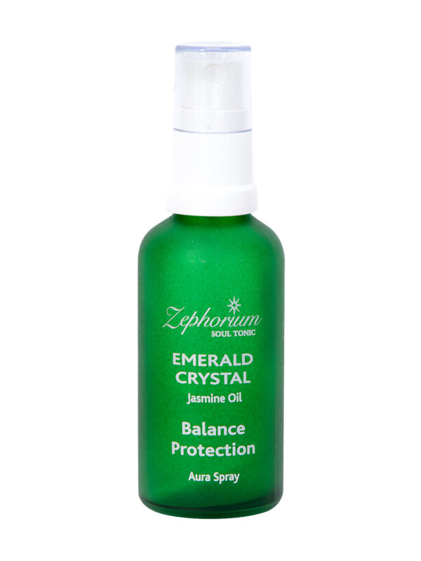 Zephorium Soul Tonics Heart Chakra Emerald Crystal Balance and Protection Jasmine Oil Natural Chakra Aura Spray and Chakra Balancing Mists
