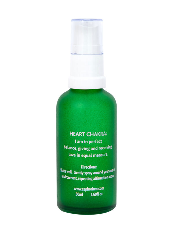 Zephorium Soul Tonics Heart Chakra Emerald Crystal Balance and Protection Jasmine Oil Natural Chakra Aura Spray and Chakra Balancing Mists