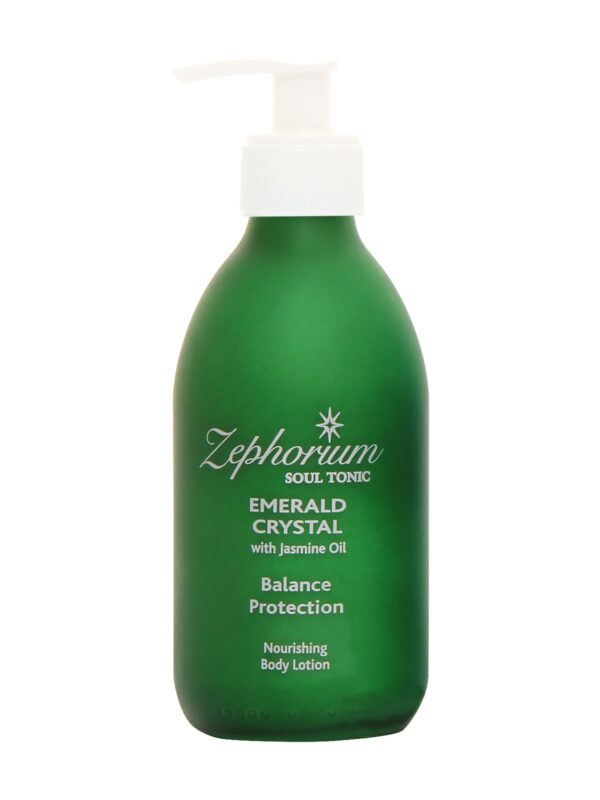 Zephorium Soul Tonics Heart Chakra Emerald Crystal Balance and Protection Jasmine Oil Organic Body Lotions