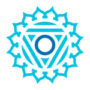 Throat Chakra Logo for Truth and Integrity is said to help overcome anxiety and listen to our inner wisdom. It calms and soothes the mind and body, enabling us to access and speak our truth. Aquamarine is the stone of courage. Our Throat Chakra product collection includes is Body and Massage Oil. Skincare, Bath Oil, Face Oil, Hair Oil, Perfume Rollerball, Essential Oils, Face Serums, Body Lotions, Aura Sprays. Natural, Holistic & Well-being Products. www.pixecart.com.au/chimoo, www.zephorium.com.au.